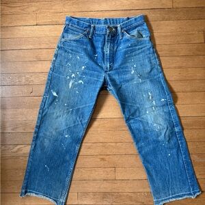 VTG 70s Wrangler Painter’s Jeans Naturally Distressed 32x30